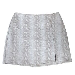 Wild Honey Pink Snake Print Mini Skirt Size Small Preppy Girly Y2K Style